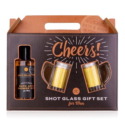 Coffret gel douche homme +verres à shot MEN'S COLLECTION - 6059392