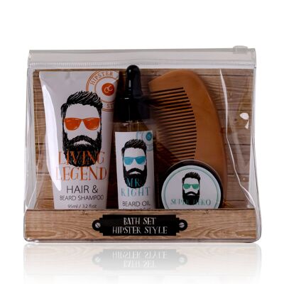 Set barba da uomo HIPSTER STYLE - 500889