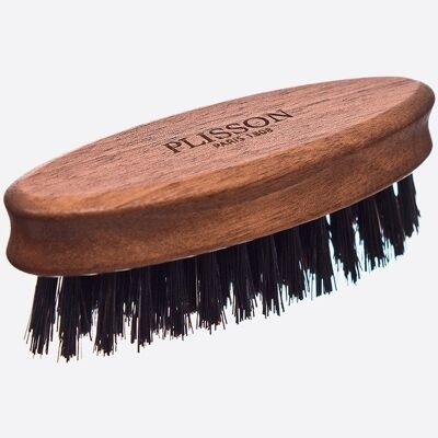 Cepillo para barba en madera de nogal y cerdas de jabalí