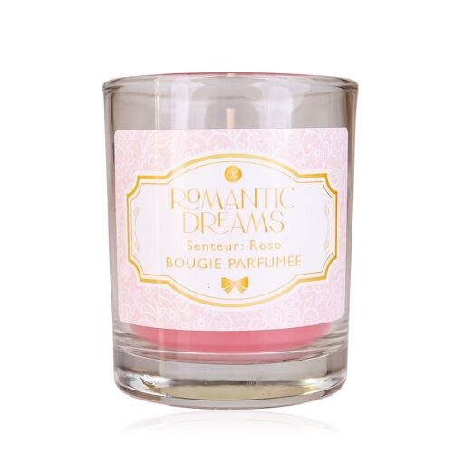 Bougie ROMANTIC DREAMS senteur Rose - 560799