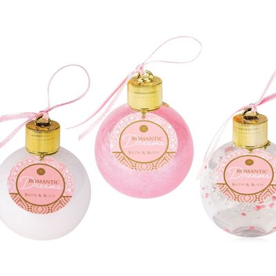 BOULE bubble bath & shower gel 240ml, Vanilla & Rose/Rose/Coconut scent - 466695