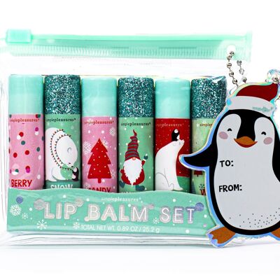 Set of 6 STORING STUFFER lip balms - 530033