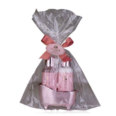 Set da bagno corpo FESTIVE ROSE, profumo di rosa - 500792