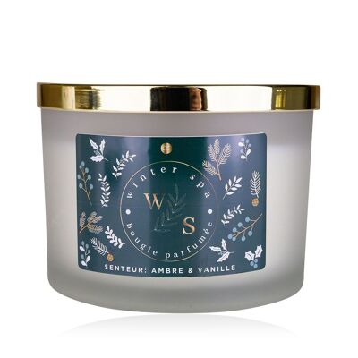 WINTER SPA candle, Amber & vanilla scent - 560802