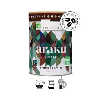 Café en Grains Haute Altitude Boîte 200G - Araku : Café de Spécialité