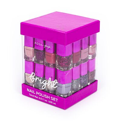 Box of 14 METALLIC GLAM nail polishes - 730439