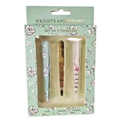 Box of 3 SECRET GARDEN tweezers - 501748