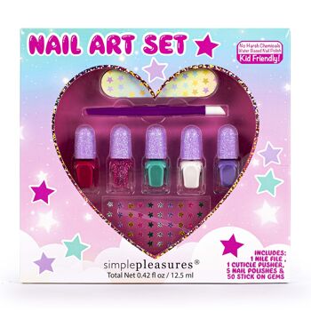 Coffret 5 Vernis à ongles à base d'eau +Accessoires KIDS CUTIES - 730003 2