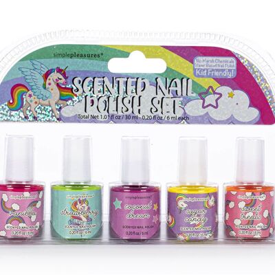 Caja de 5 esmaltes de uñas al agua perfumada KIDS CUTIES - 730008