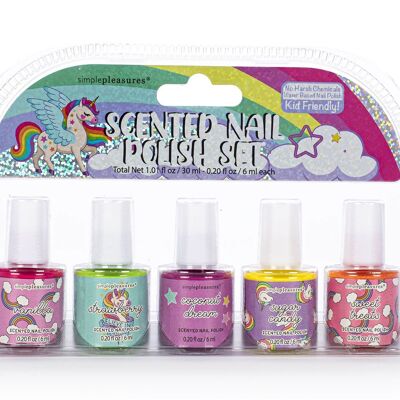 Box of 5 KIDS CUTIES scented water nail polishes - 730008