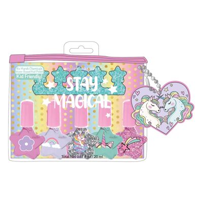 Confezione da 5 smalti a base acqua + kit KIDS CUTIES - 730005