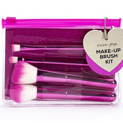 Set of 4 makeup brushes METALLIC GLAM - 835736