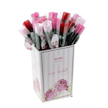 Rose de savon Rose-Fuchsia-Rouge - 230425 1