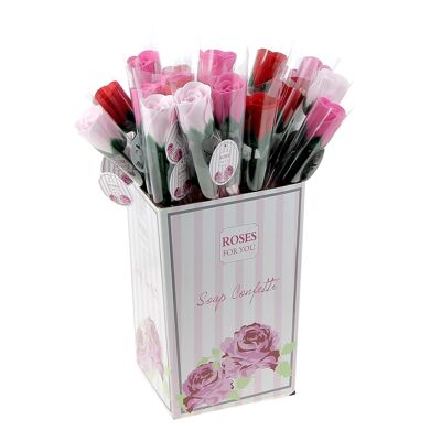 Rose de savon Rose-Fuchsia-Rouge - 230425
