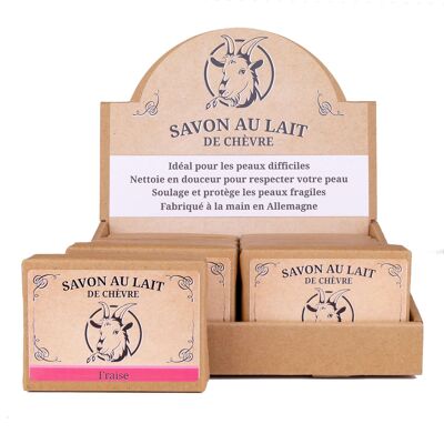 Savon au lait de Chèvre FRAISE - 380907