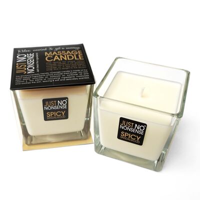 Massage candle 200g JUST NO NONSENSE, spicy sandalwood scent - 1132