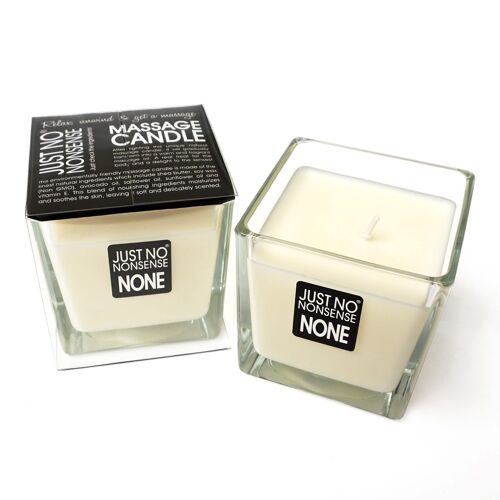 Bougie de massage 200g JUST NO NONSENSE,SANS PARFUM - 1138