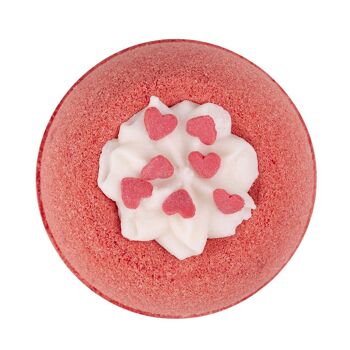 Bombe de bain /Boule effervescente pour le bain "BE MY BABY " 190g, senteur : Fruit de la Passion - 230510