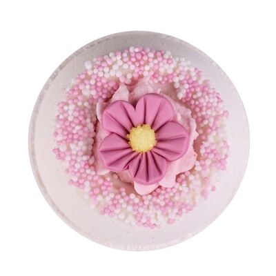 Bath bomb / Effervescent bath ball PRETTY LADY 190g, raspberry scent - 230514