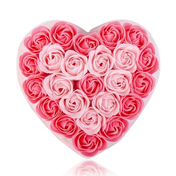 Coffret coeur de Roses de savon - 230007 2