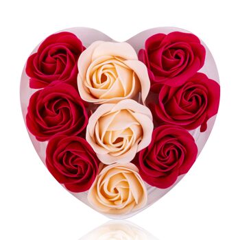 Coffret coeur de Roses en papier de savon - 230982 3