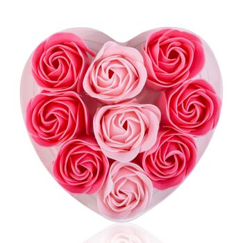 Coffret coeur de Roses en papier de savon - 230982 5