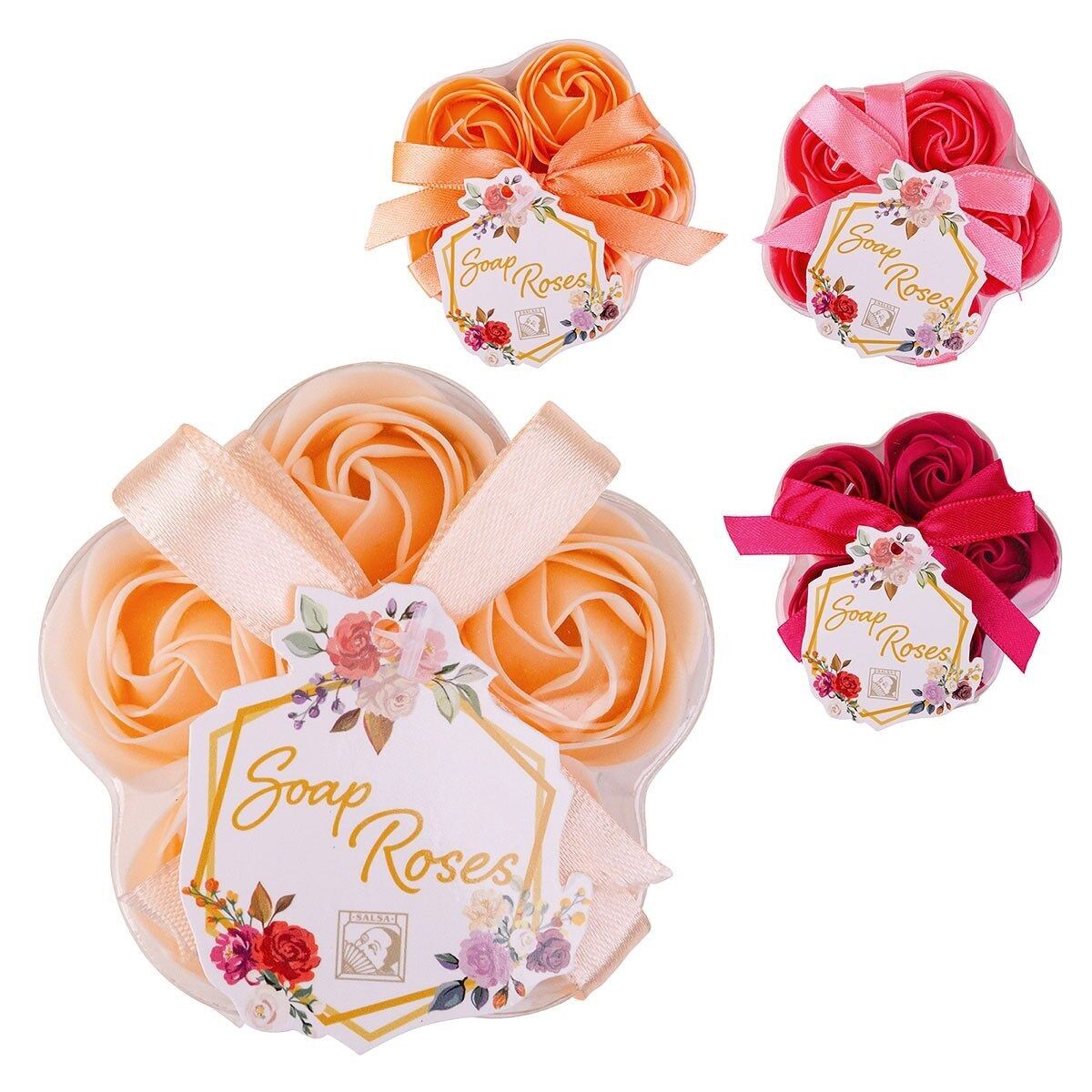 Scatola contenente 5 Rose di Sapone - 3558044