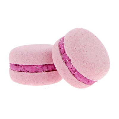 Macaron effervescent Rose 70g, senteur : Bubbles gum - 260205