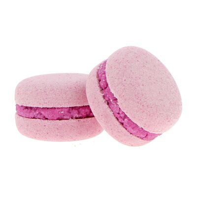 Pink effervescent macaroon 70g, scent: Bubbles gum - 260205