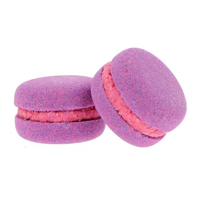 Purple effervescent macaroon 70g, scent: Blackcurrant - 260203