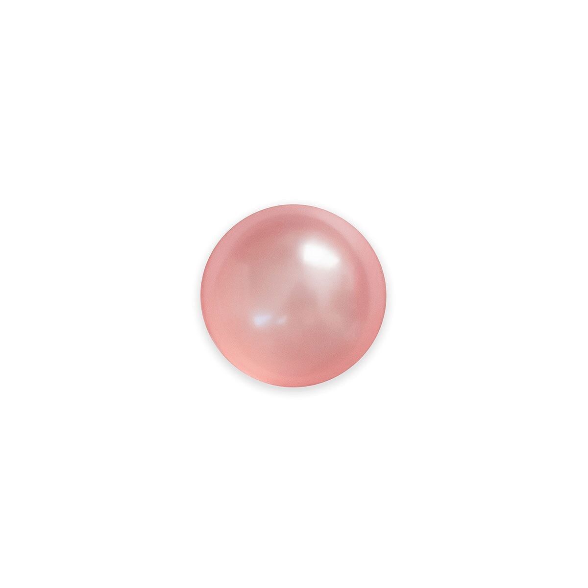Perle de bain ronde rose nacré, Senteur Rose - 100226