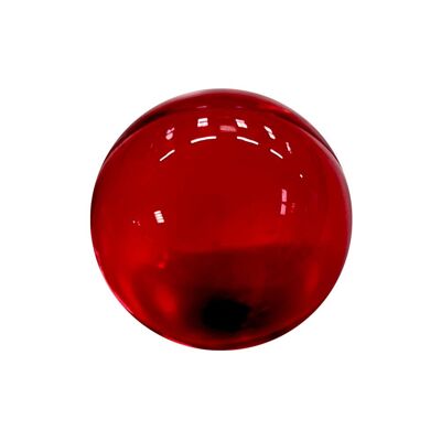Red transparent round bath pearl, Rose scent - 100310