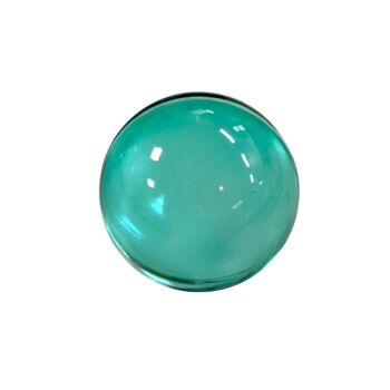 Perle de Bain ronde transparent turquoise, Senteur Marine - 100328