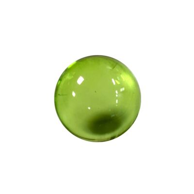 Transparent green round bath pearl, Apple scent - 100317