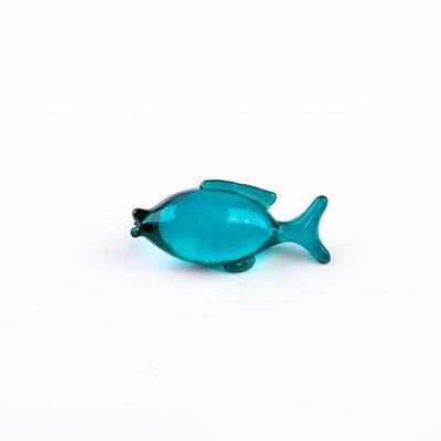 Bath beads Transparent turquoise fish, Ocean scent - 100917