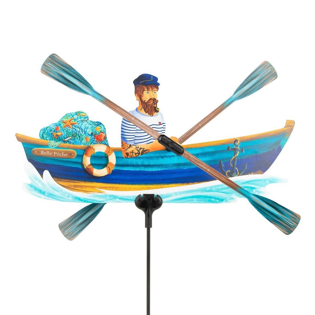 Die schicke und farbenfrohe französische Wetterfahne Michel Bellepêche