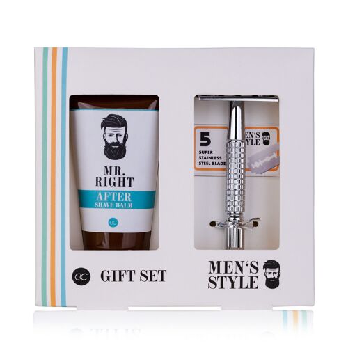 Coffret rasage homme +rasoir MEN'S STYLE - 500652