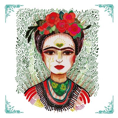 Frida : Mémoire du coeur 25x25 cm
