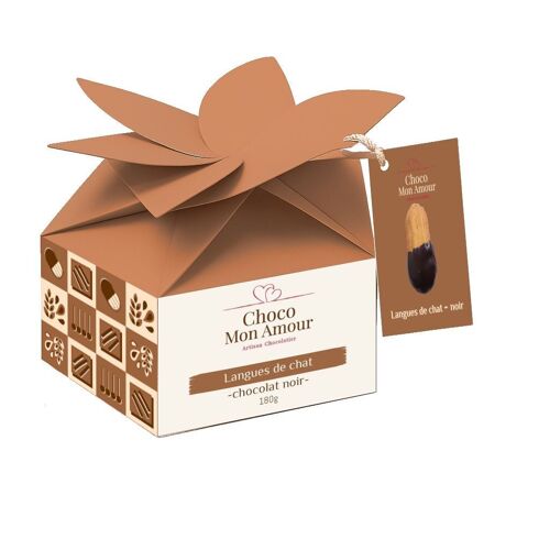 Biscuits - Langues de chat au chocolat noir - 180g
