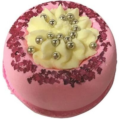 Bath bomb / Effervescent bath ball CHERRY PARTY 190g, cherry scent - 230522