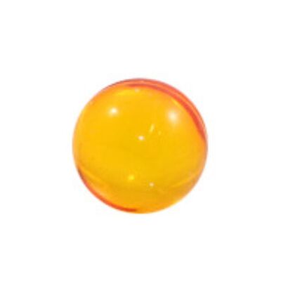 Runde transparente orangefarbene Badeperle, fruchtiger Duft – 100314