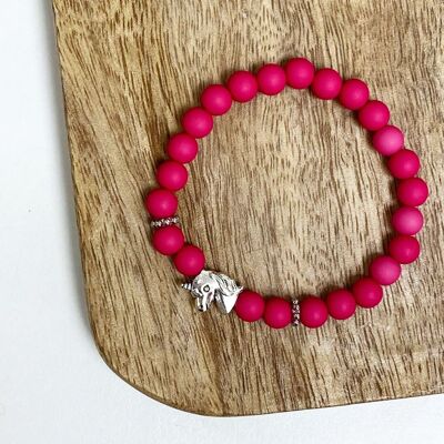 Bracelet d'été pour enfants licorne rose | bijoux pour enfants faits à la main