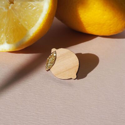 Glitter LEMON pin