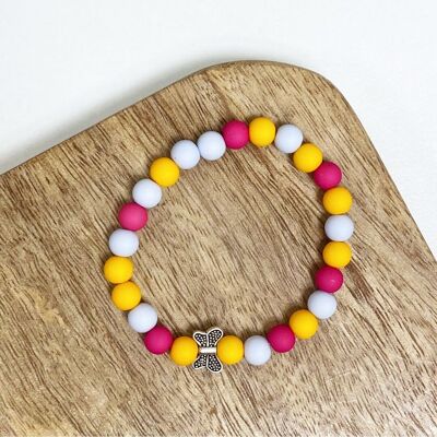 Pulsera infantil de verano mariposa | joyería infantil hecha a mano