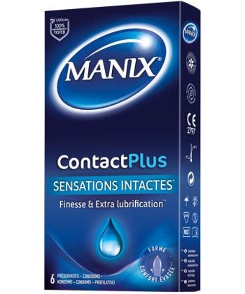 Manix Contact Plus 6 préservatifs