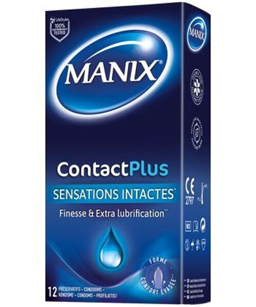 Manix Contact plus 12 préservatifs