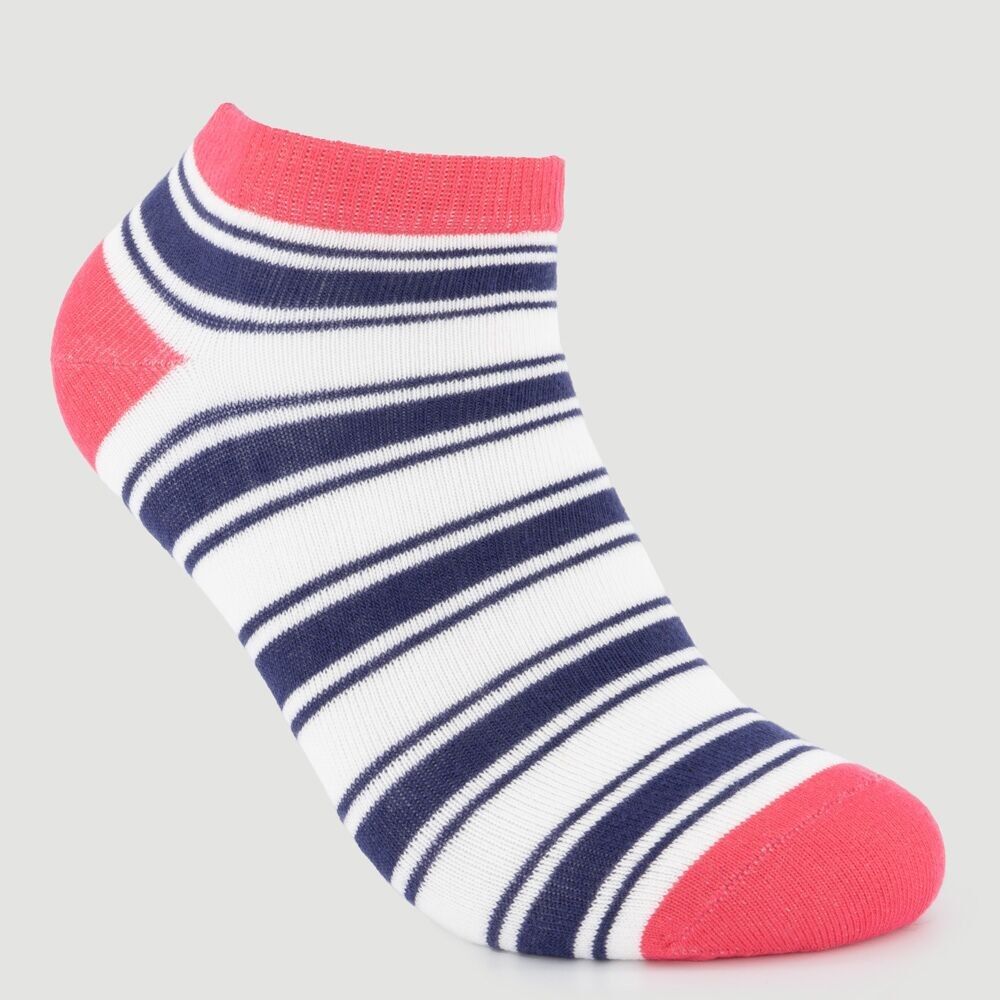 Socquettes en coton biologique Rayures fuchsia Produit équitable