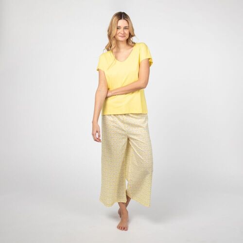 ORGANIC COTTON PAJAMA MORI YELLOW MOSAIC