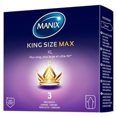 Manix King Size Max 3 préservatifs