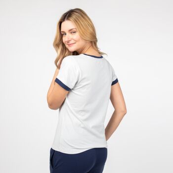 T-shirt en coton biologique Seiko Rib Pearl Produit équitable 2